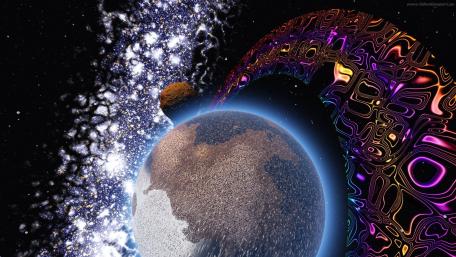Abstract planet wallpaper