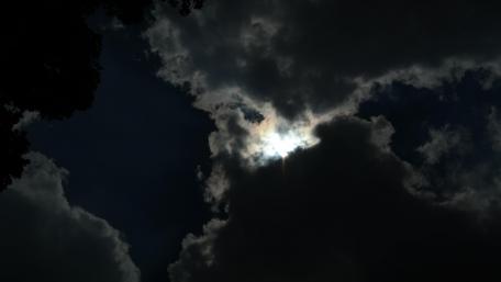 Full Moon on a Cloudy Night's Sky wallpaper