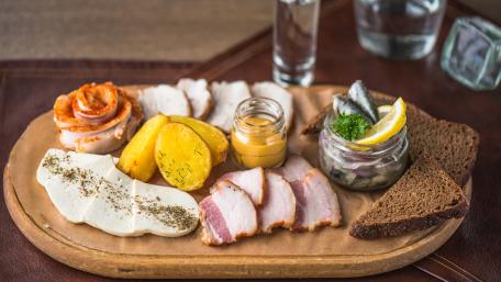 Delicious Full Breakfast Platter for Brunch wallpaper