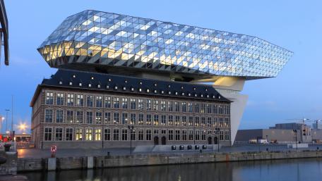 Port Authority in Antwerp, Belgium wallpaper