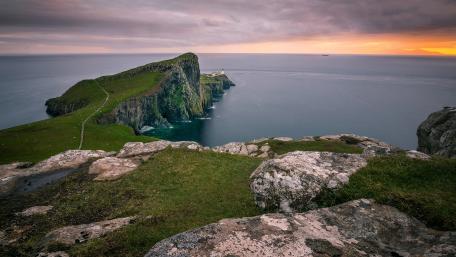 Neist Point Lighthouse  on the Isle of Skye wallpaper