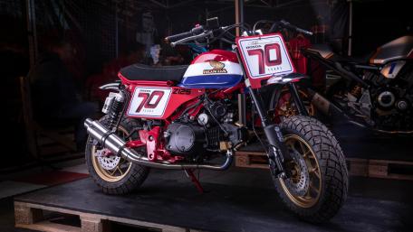 Honda Z125 Special Edition Motorcycle in Bold Colors wallpaper