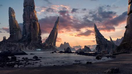 Alien planet landscape wallpaper