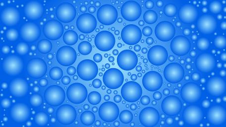 Blue bubbles wallpaper