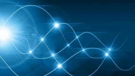 Blue waves wallpaper