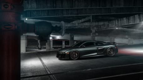 Black Audi R8 quattro wallpaper