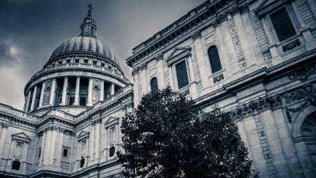 St. Paul's Cathedral monochrome photo wallpaper