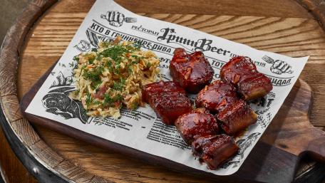 Savory Glazed Meat Delight in 4K Quality wallpaper
