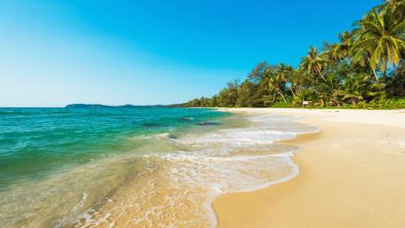 Sandy beach wallpaper