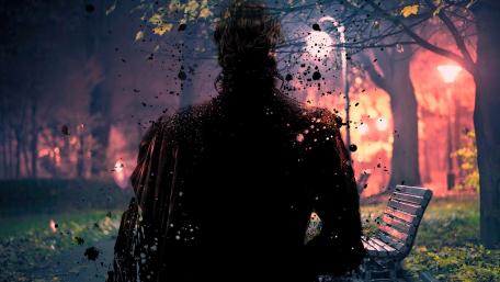 Death walked through the park wallpaper
