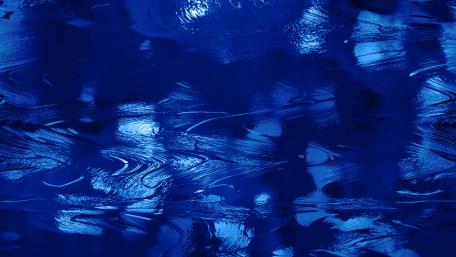 Deep Blue Reflections in Abstract Patterns wallpaper
