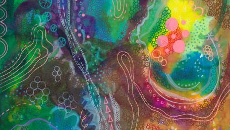 Vibrant Colorful Abstract Artistry for Modern Spaces wallpaper