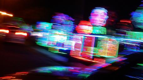Time lapse city lights wallpaper