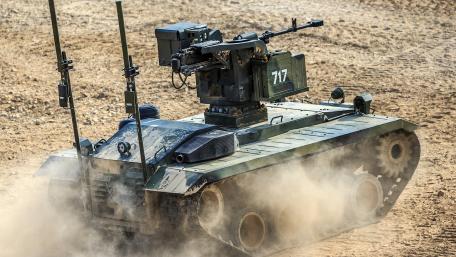 Advanced Combat Vehicle in Action wallpaper