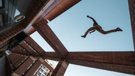 Parkour - Time laps photo wallpaper