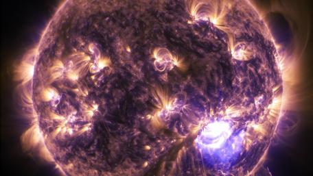 Solar flare wallpaper