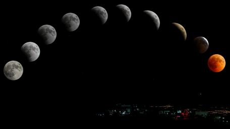 Lunar phases wallpaper
