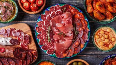 Spanish tapas wallpaper