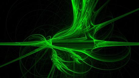 Ethereal Green Laser Light Display wallpaper