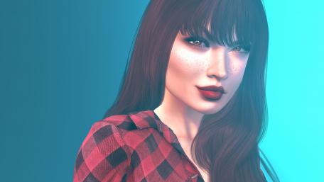 Girl face wallpaper