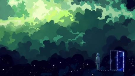 Dreamland Journey A Child's Solitary Night Exploration wallpaper