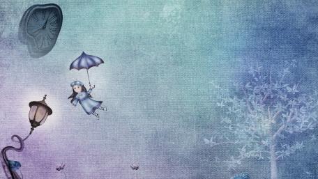 Surrealistic fantasy drawing wallpaper
