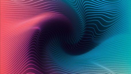 Dynamic Waves in Gradient Colors wallpaper