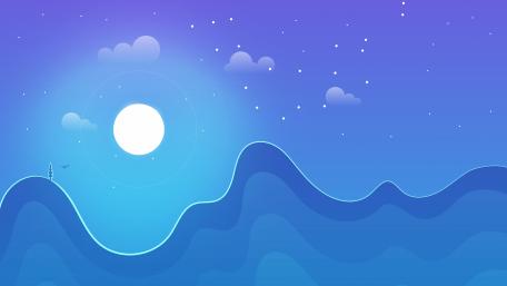 Minimal landscape graphics wallpaper