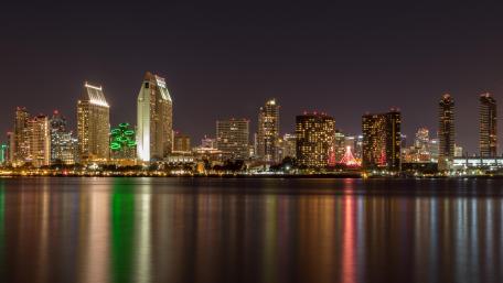 San Diego at night wallpaper