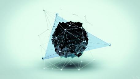 Geometric Elegance in Abstract Formation wallpaper