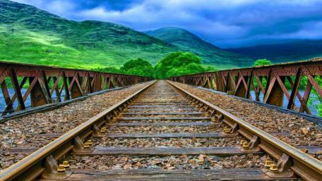 Scottish railway wallpaper
