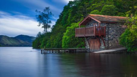 Pooley Bridge Boat House wallpaper