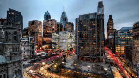 Nightscape Magic in the Metropolis wallpaper