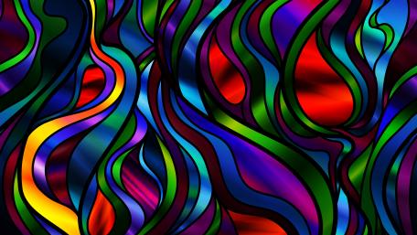 Glass painting art wallpaper