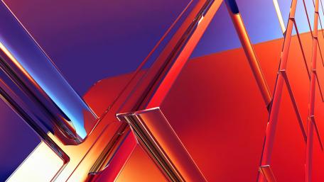 3D glassy structure wallpaper