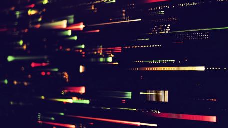 Colorful lights in the darkness abstract art wallpaper