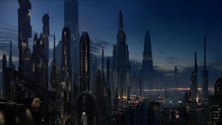 Futuristic  metropolis wallpaper
