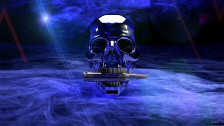Skull and Bullet wallpaper