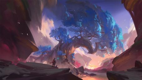 Mage in the mountains wallpaper