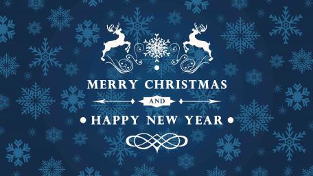 Merry Christmas and Happy New Year wallpaper