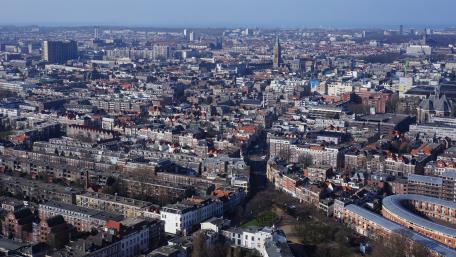 Aerial View of The Hague wallpaper