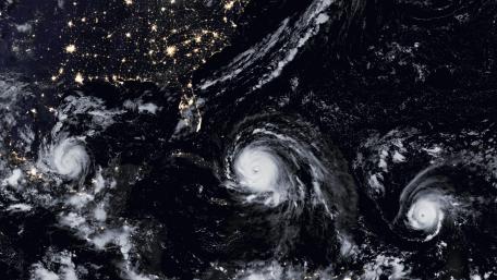 A Menacing Line of Hurricanes wallpaper