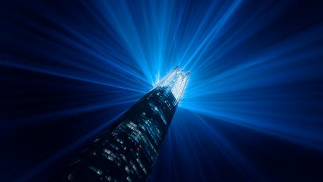 The Shard New Year Eve Light Show wallpaper
