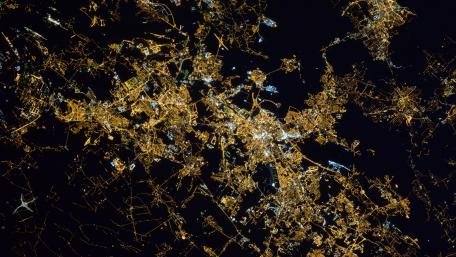 Night Lights of Katowice wallpaper