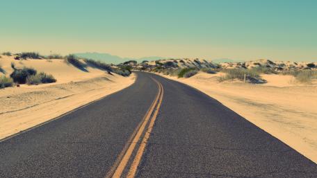 Desert road wallpaper
