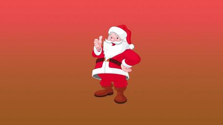 Santa Claus on gradient background wallpaper