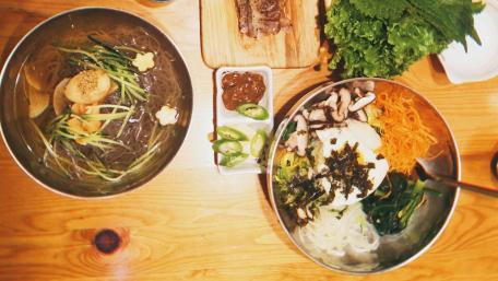 Delicious Korean Feast for the Eyes and Tastebuds wallpaper