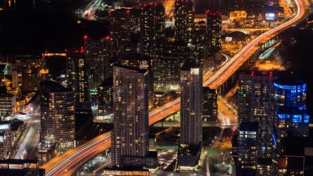 Downtown Toronto at Night wallpaper