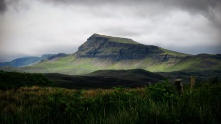 Cloudy landscape wallpaper