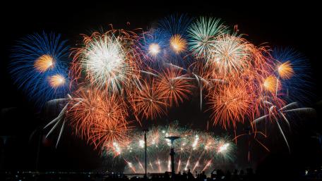 Fireworks at the SM Mall of Asia wallpaper